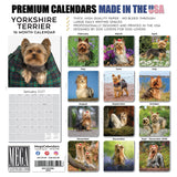Yorkshire Terrier Wall Calendar 2027 - 12" x 12" Monthly Bold & Affectionate Yorkie Dog Breed Calendar