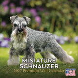 Miniature Schnauzer Wall Calendar 2027 - 12" x 12" Monthly Bearded Terrier & Spirited Small Schnauzer Calendar