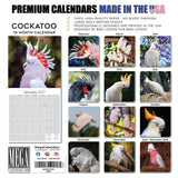 Cockatoos Wall Calendar 2027 - 12" x 12" Monthly Bird Breed Calendar