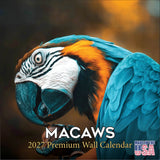 Macaws Wall Calendar 2027 - 12" x 12" Monthly Bird Breed Calendar