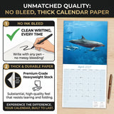 Dolphins Wall Calendar 2027 - 12" x 12" Monthly Breathtaking Ocean Dolphins & Marine Life Scenery Calendar