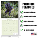 Apes Wall Calendar 2027 - 12" x 12" Monthly Wild Primate & Majestic Chimpanzee Nature Calendar