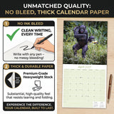 Apes Wall Calendar 2027 - 12" x 12" Monthly Wild Primate & Majestic Chimpanzee Nature Calendar