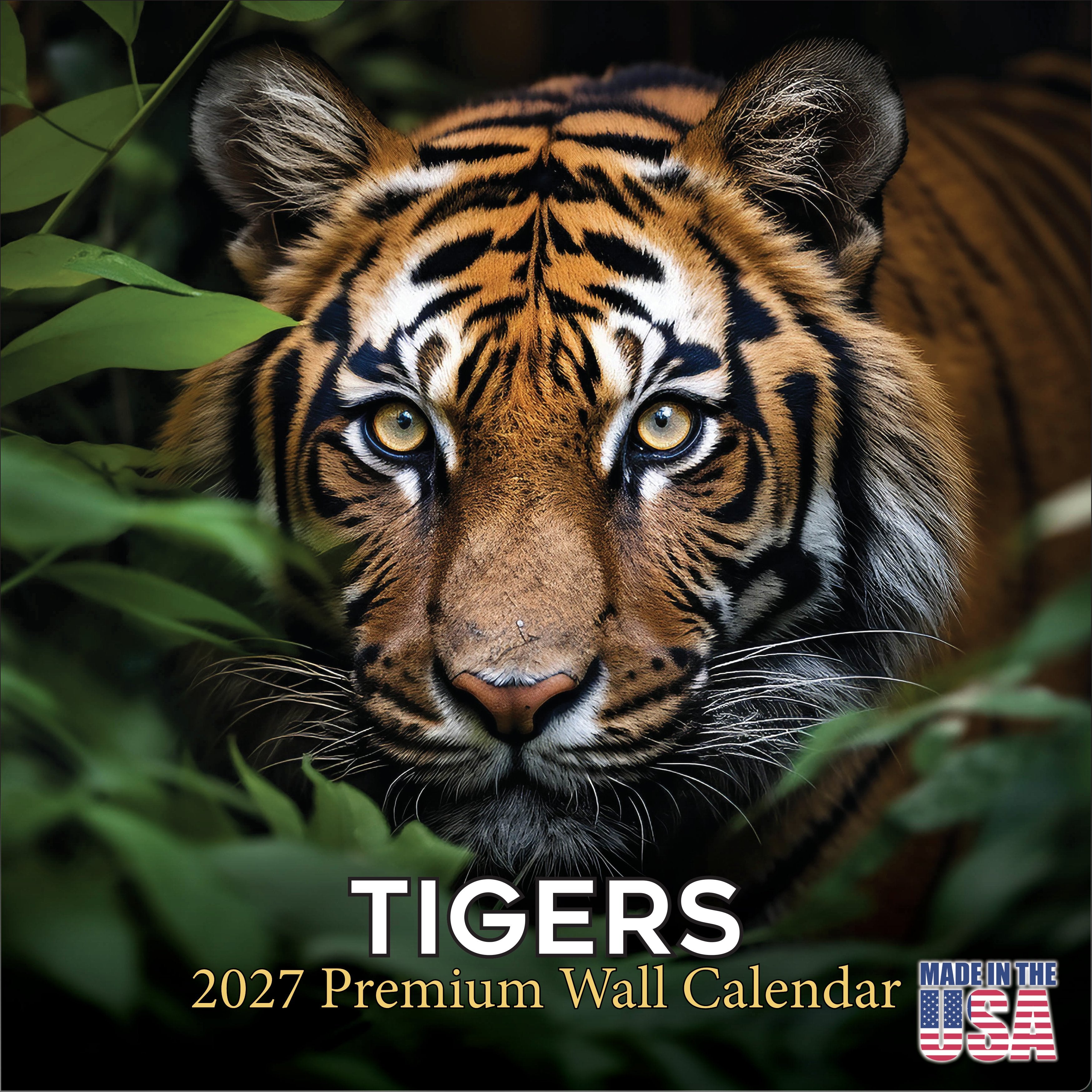 Tigers Wall Calendar 2027 - 12