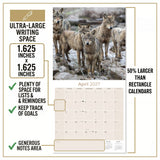 Wolves Wall Calendar 2027 - 12" x 12" Monthly Majestic & Powerful Wild Wolf Wildlife Nature Calendar