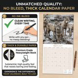 Wolves Wall Calendar 2027 - 12" x 12" Monthly Majestic & Powerful Wild Wolf Wildlife Nature Calendar