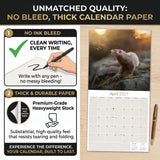 Ferrets Wall Calendar 2027 - 12" x 12" Monthly Playful & Mischievous Domestic Ferret Pet Calendar