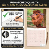 Alpacas Wall Calendar 2027 - 12" x 12" Monthly Farm Animal Herd & Cute Alpaca Art Calendar