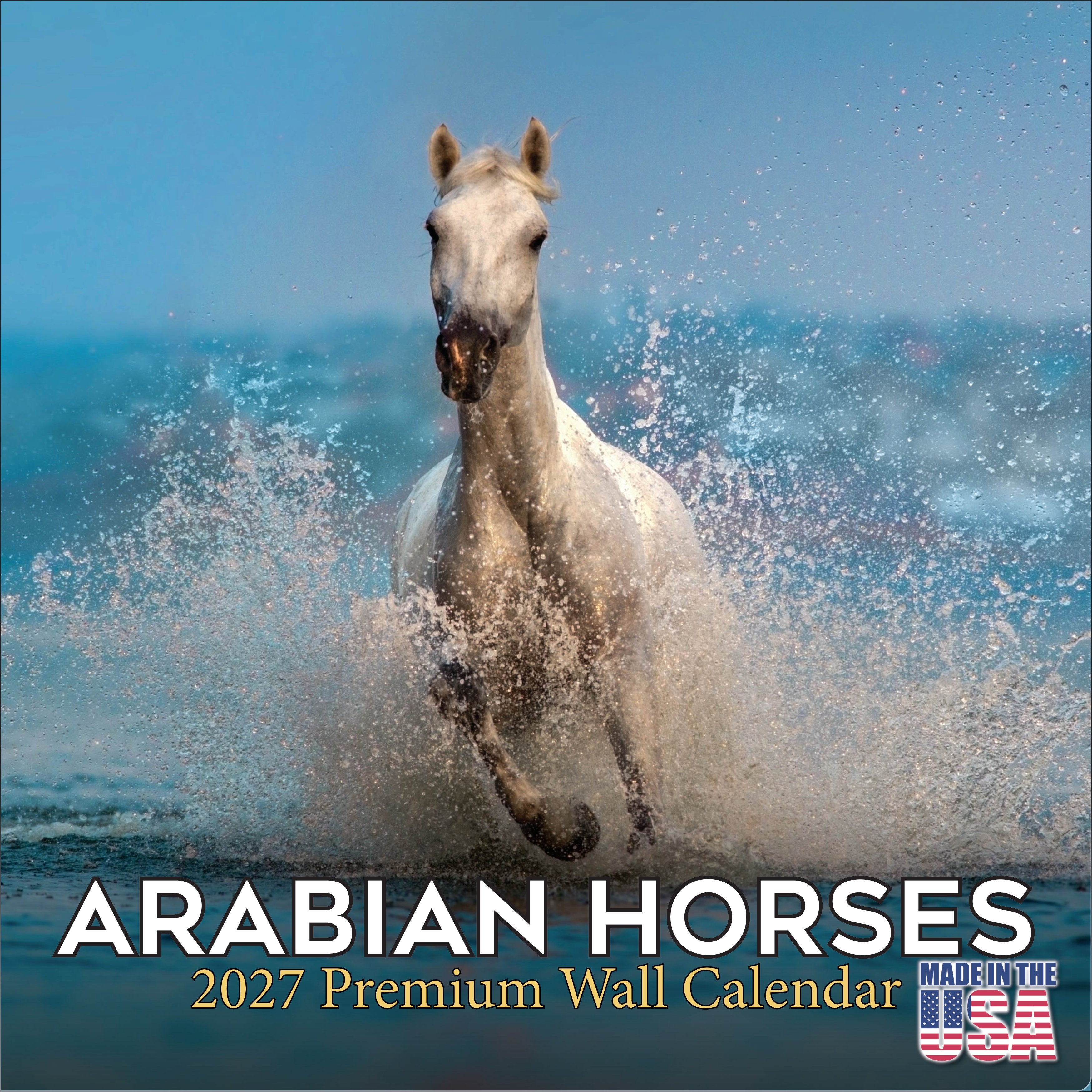 Arabian Horses Wall Calendar 2027 - 12