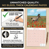 Arabian Horses Wall Calendar 2027 - 12" x 12" Monthly Elegant & Spirited Desert Equine Art Calendar