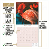 Flamingo Wall Calendar 2027 - 12" x 12" Monthly Vibrant Pink Flamingo Tropical Wading Bird Calendar