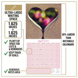 Hearts Wall Calendar 2027 - 12" x 12" Monthly Romantic Imagery & Symbolic Love Art Calendar