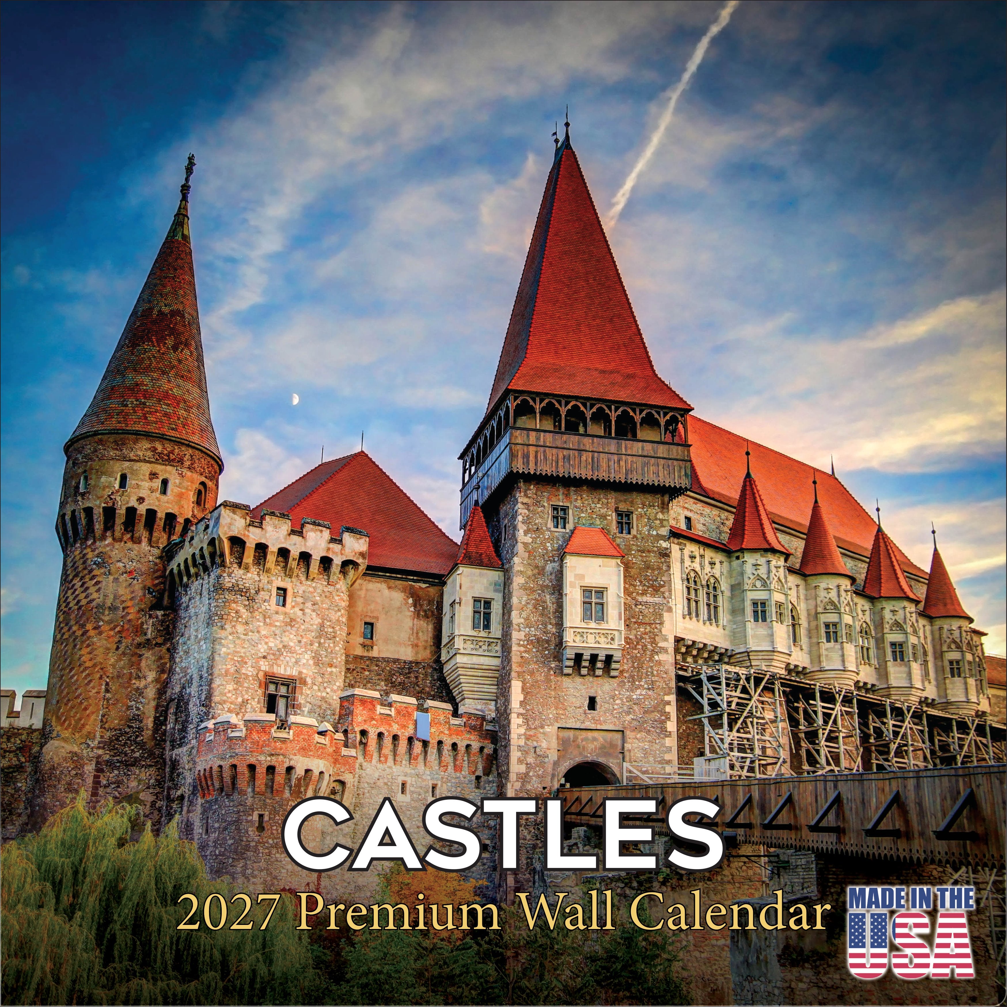 Castles Wall Calendar 2027 - 12