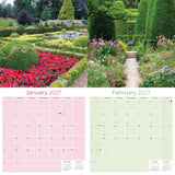 Cottage Gardens Wall Calendar 2027 - 12" x 12" Monthly Beautiful English Country Cottage Floral Scenery Calendar