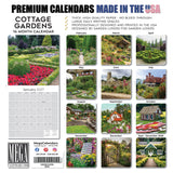 Cottage Gardens Wall Calendar 2027 - 12" x 12" Monthly Beautiful English Country Cottage Floral Scenery Calendar