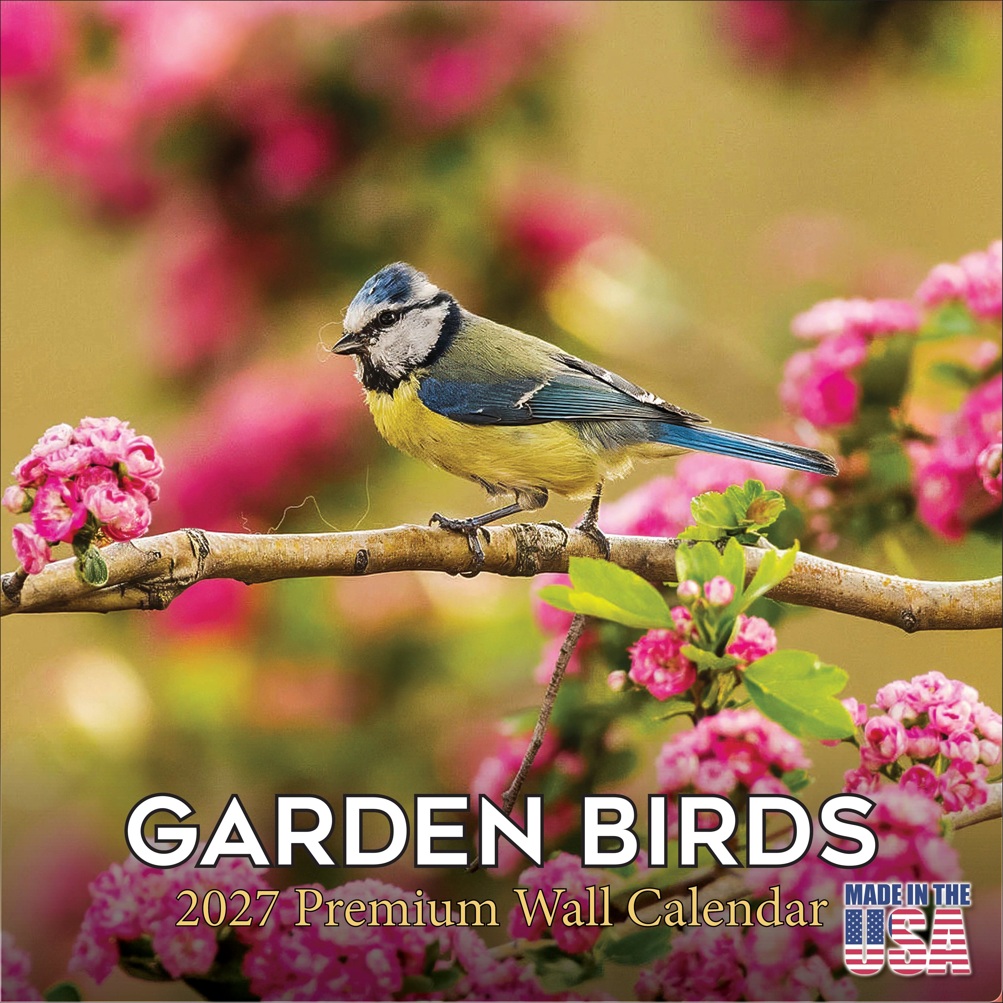 Garden Birds Wall Calendar 2027 - 12