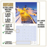 Greek Islands Wall Calendar 2027 - 12" x 12" Monthly Breathtaking Mediterranean Aegean Sea Travel Scenery Calendar