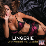Lingerie Wall Calendar 2027 - 12" x 12" Monthly Elegant Boudoir Photography & Creative Glamour Art Calendar