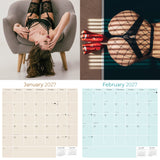Lingerie Wall Calendar 2027 - 12" x 12" Monthly Elegant Boudoir Photography & Creative Glamour Art Calendar