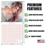 Lingerie Wall Calendar 2027 - 12" x 12" Monthly Elegant Boudoir Photography & Creative Glamour Art Calendar