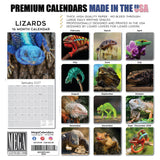 Lizards Wall Calendar 2027 - 12" x 12" Monthly Exotic Reptiles & Colorful Scaled Terrarium Nature Calendar