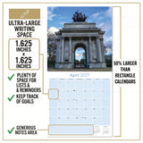 London Wall Calendar 2027 - 12" x 12" Monthly Iconic British Landmark Architecture & Cityscape Travel Calendar