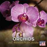 Orchids Wall Calendar 2027 - 12" x 12" Monthly Exotic Flowers & Vibrant Botanical Photography Calendar