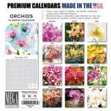 Orchids Wall Calendar 2027 - 12" x 12" Monthly Exotic Flowers & Vibrant Botanical Photography Calendar
