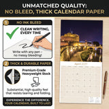 Rome Wall Calendar 2027 - 12" x 12" Monthly Iconic Italian Architecture & Cityscape Travel Calendar