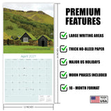 Seasons Wall Calendar 2027 - 12" x 12" Monthly Breathtaking Four Seasons Nature Scenery Calendar