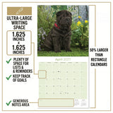 Shar Pei Wall Calendar 2027 - 12" x 12" Monthly Loyal & Independent Wrinkle Dog Breed Calendar