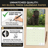 Shar Pei Wall Calendar 2027 - 12" x 12" Monthly Loyal & Independent Wrinkle Dog Breed Calendar