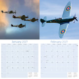 Spitfires Wall Calendar 2027 - 12" x 12" Monthly WWII Fighter Aircraft Calendar