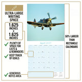 Spitfires Wall Calendar 2027 - 12" x 12" Monthly WWII Fighter Aircraft Calendar