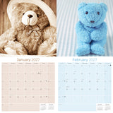 Teddy Bears Wall Calendar 2027 - 12" x 12" Monthly Nostalgic & Heartwarming Plush Toy Calendar