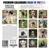 Tibetan Terrier Wall Calendar 2027 - 12" x 12" Monthly Loyal & Affectionate Tibetan Dog Breed Calendar