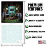 Tractors Wall Calendar 2027 - 12" x 12" Monthly Farm Machinery Calendar