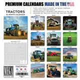 Tractors Wall Calendar 2027 - 12" x 12" Monthly Farm Machinery Calendar