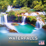 Waterfalls Wall Calendar 2027 - 12" x 12" Monthly Breathtaking Scenic Cascades & Nature Landscape Calendar