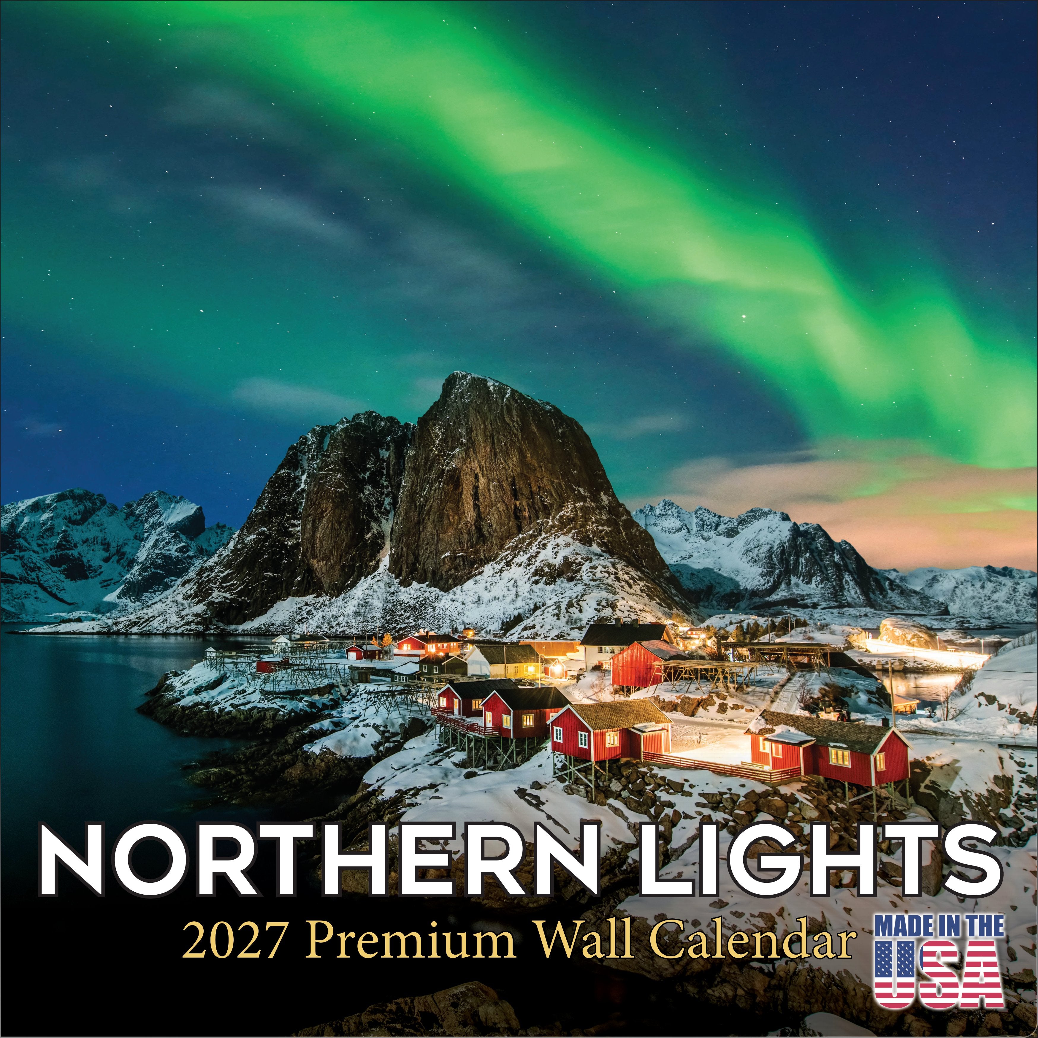 Northern Lights Wall Calendar 2027 - 12