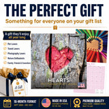 Hearts Wall Calendar 2027 - 12" x 12" Monthly Romantic Imagery & Symbolic Love Art Calendar