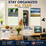 Seasons Wall Calendar 2027 - 12" x 12" Monthly Breathtaking Four Seasons Nature Scenery Calendar