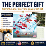 Seasons Wall Calendar 2027 - 12" x 12" Monthly Breathtaking Four Seasons Nature Scenery Calendar
