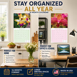 Orchids Wall Calendar 2027 - 12" x 12" Monthly Exotic Flowers & Vibrant Botanical Photography Calendar
