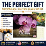 Orchids Wall Calendar 2027 - 12" x 12" Monthly Exotic Flowers & Vibrant Botanical Photography Calendar