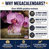 Orchids Wall Calendar 2027 - 12" x 12" Monthly Exotic Flowers & Vibrant Botanical Photography Calendar