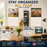 Pigs Wall Calendar 2027 - 12" x 12" Monthly Intelligent Farm Animals & Clever Heritage Hog Calendar