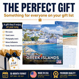 Greek Islands Wall Calendar 2027 - 12" x 12" Monthly Breathtaking Mediterranean Aegean Sea Travel Scenery Calendar