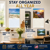 Amazing Beaches Wall Calendar 2027 - 12" x 12" Monthly Breathtaking Tropical Paradise Coastal Scenery Calendar