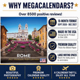 Rome Wall Calendar 2027 - 12" x 12" Monthly Iconic Italian Architecture & Cityscape Travel Calendar